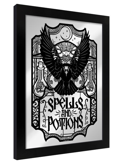 Spells & Potions Mirrored Tin Sign