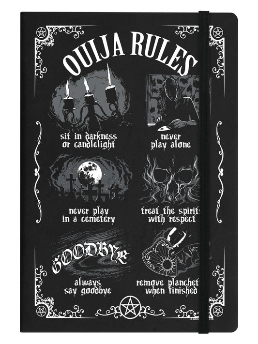 Ouija Board Rules A5 Hard Cover Notebook