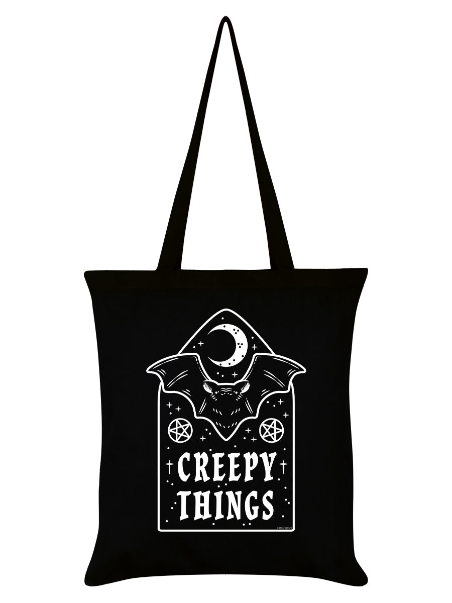 Creepy Things Black Tote Bag