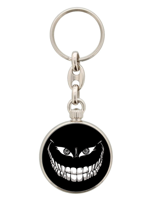 Crazy Monster Grin Circular Keyring