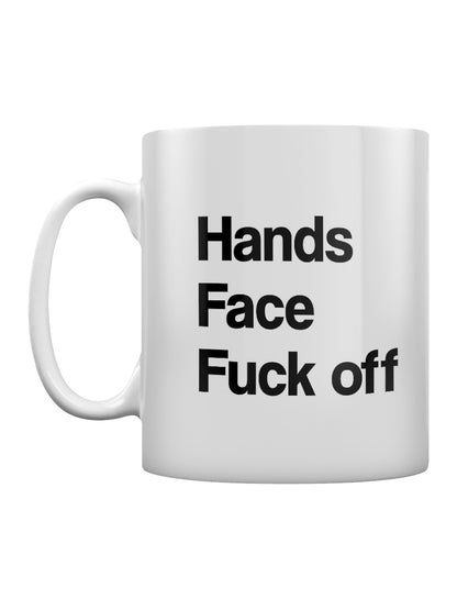 Hand. Face. Fuck Off. Mug