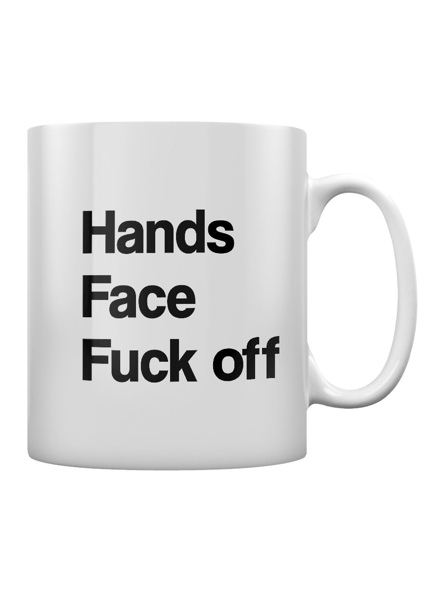 Hand. Face. Fuck Off. Mug