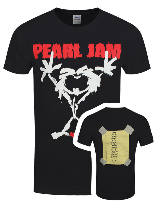 Pearl Jam Stickman Men's Black T-Shirt