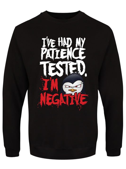 Psycho Penguin Patience Tested Men's Black Sweatshirt