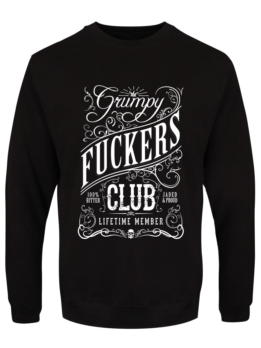 Grumpy Fuckers Club Men's Black Sweatshirt