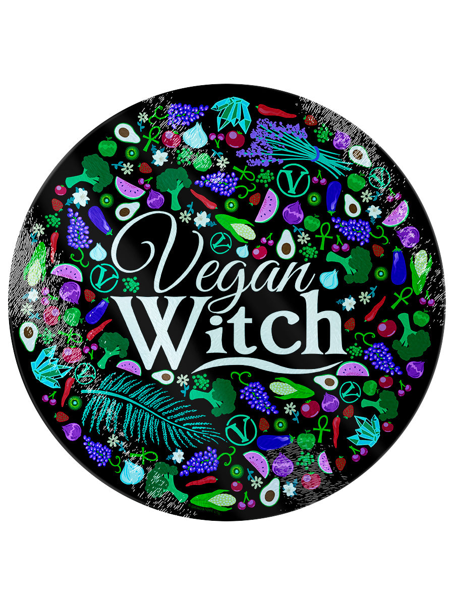 Vegan Witch Glass Chopping Board
