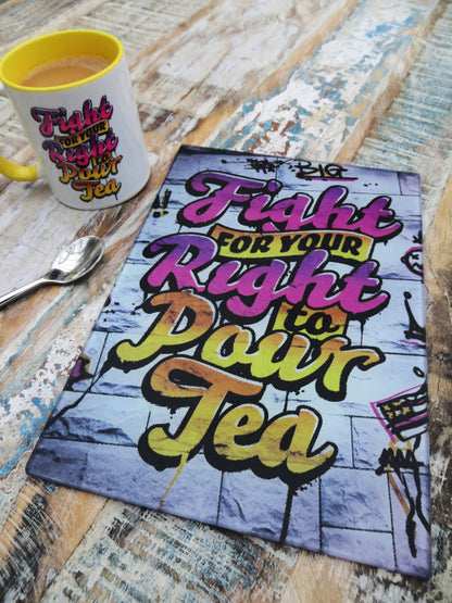 Fight For Your Right To Pour Tea Mug & Chopping Board Set