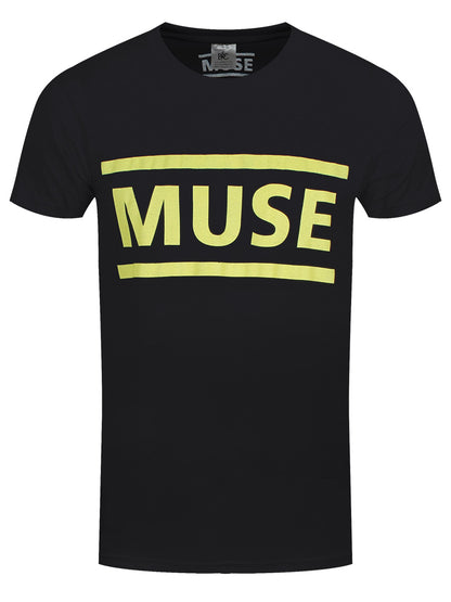 Muse Yellow Logo Men's Black T-Shirt