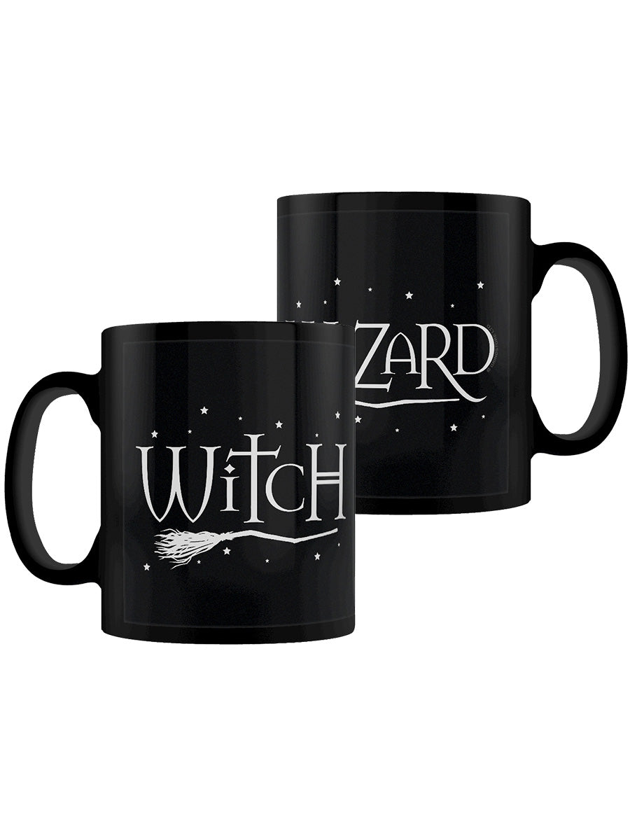 Witch & Wizard Black Mugs - Set Of 2