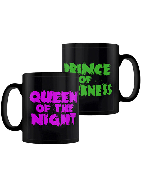 Prince Of Darkness & Queen Of The Night Black Mugs - Set Of 2