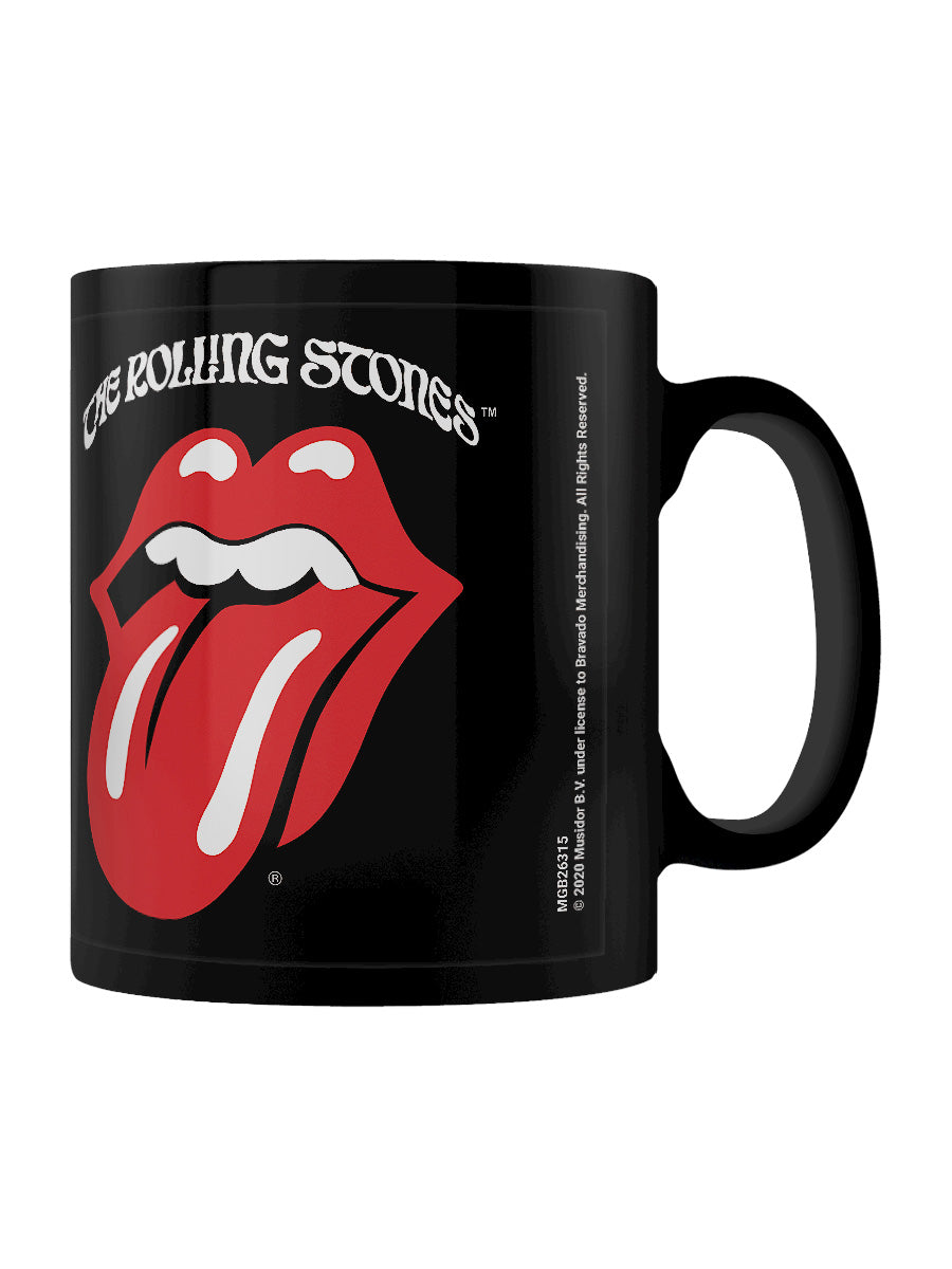 The Rolling Stones Retro Tongue Black Coffee Mug