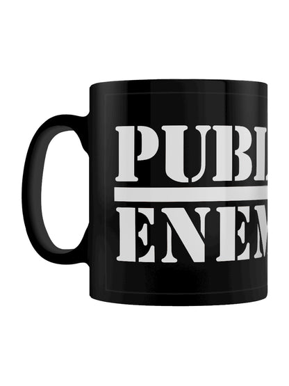 Public Enemy Crosshairs Logo Black Coffee Mug