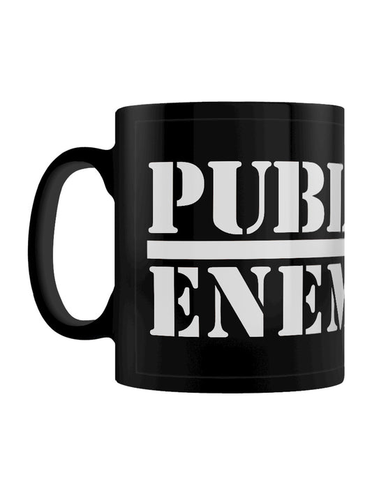 Public Enemy Crosshairs Logo Black Coffee Mug