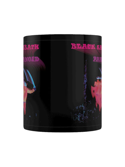 Black Sabbath Paranoid Black Coffee Mug