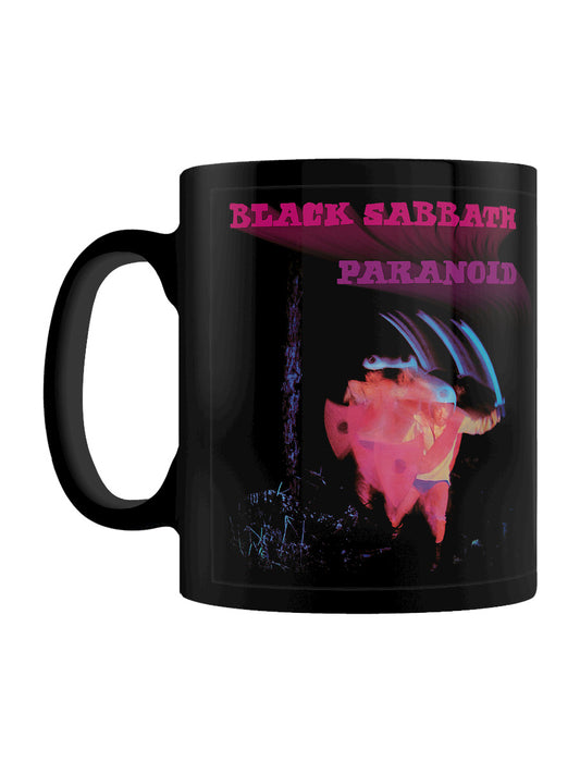 Black Sabbath Paranoid Black Coffee Mug