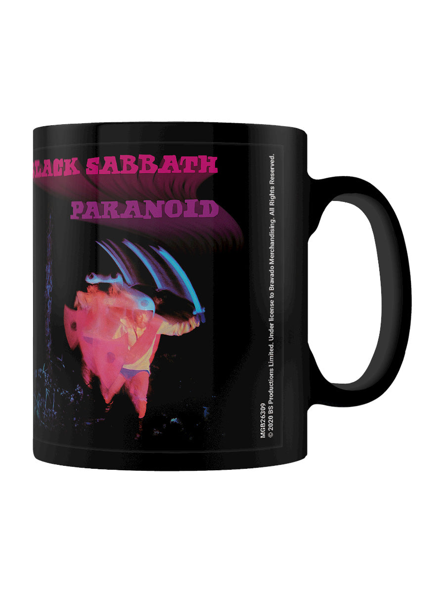 Black Sabbath Paranoid Black Coffee Mug