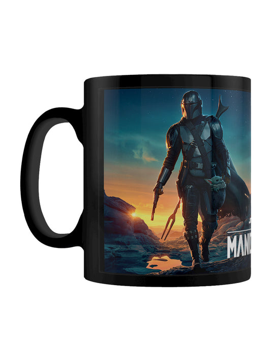 Star Wars: The Mandalorian Nightfall Black Coffee Mug