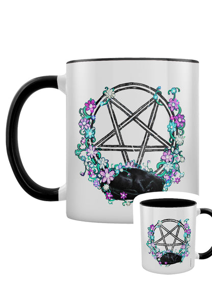 Pentagram Familiar Black Inner 2-Tone Mug