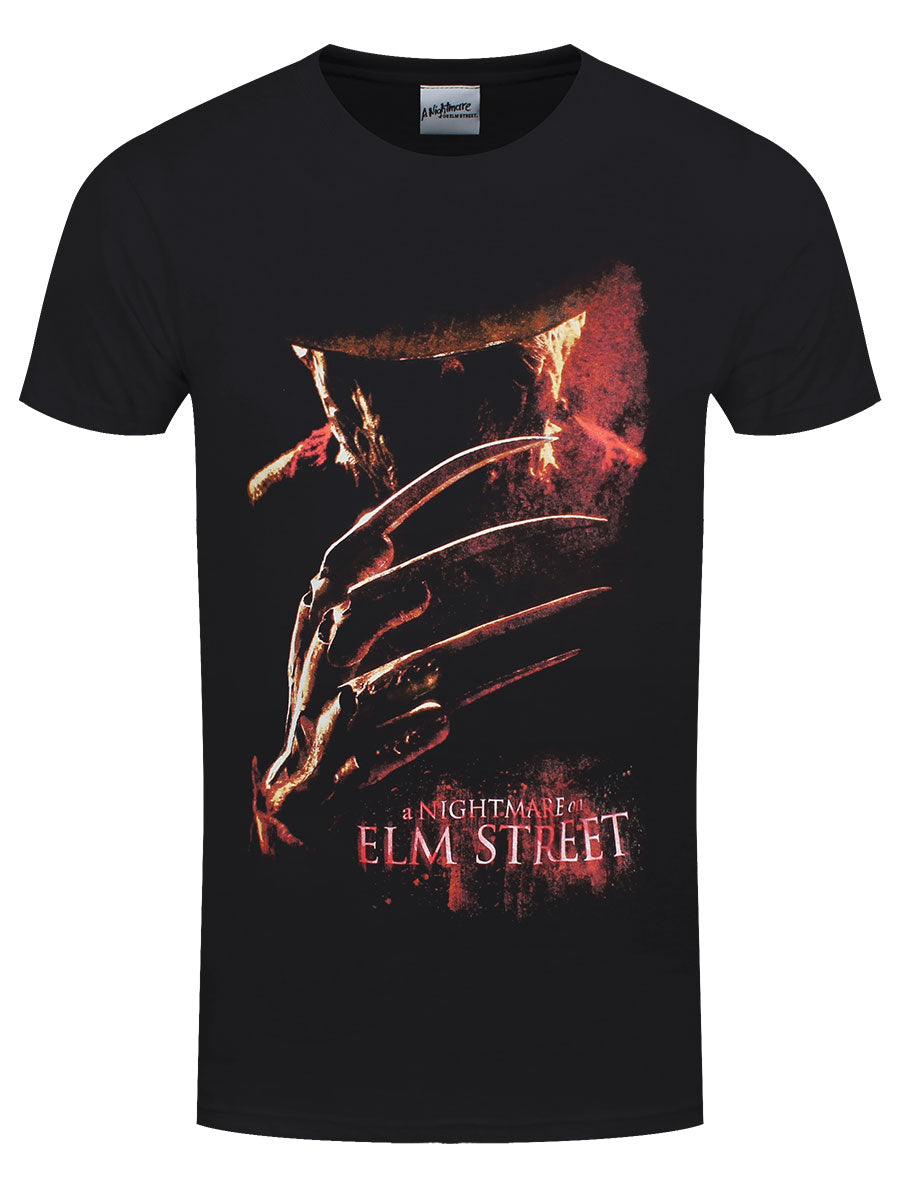 Nightmare On Elm St. Poster Men's Black T-Shirt