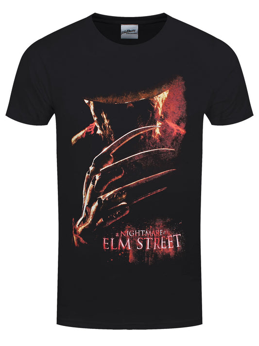 Nightmare On Elm St. Poster Men's Black T-Shirt