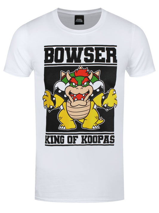 Nintendo Super Mario Bowser King Of Koopas Men's White T-Shirt