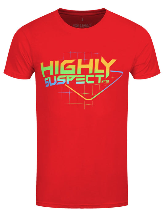 Highly Suspect Gradient Type Men's Red T-Shirt
