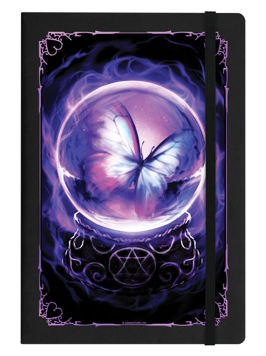 Spiritual Butterfly Black A5 Hard Cover Notebook