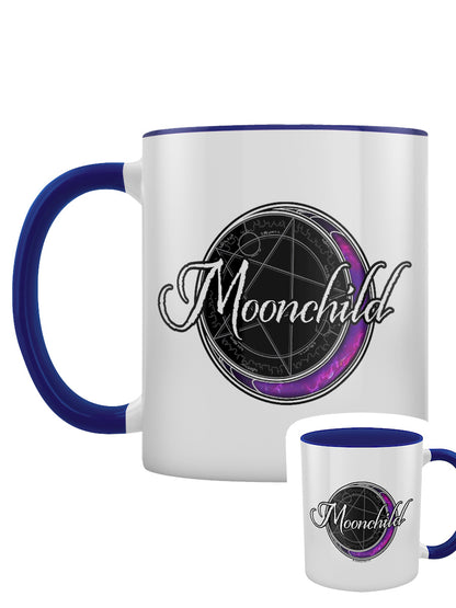 Moonchild Pentagram Blue Inner 2-Tone Mug