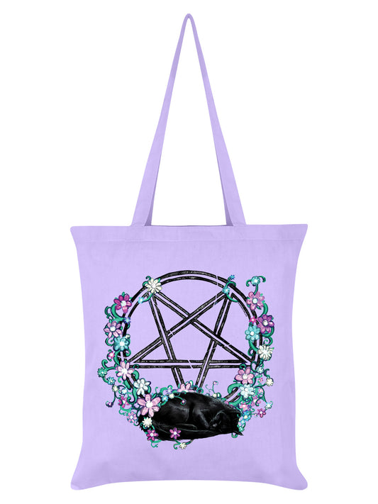 Pentagram Familiar Lilac Tote Bag