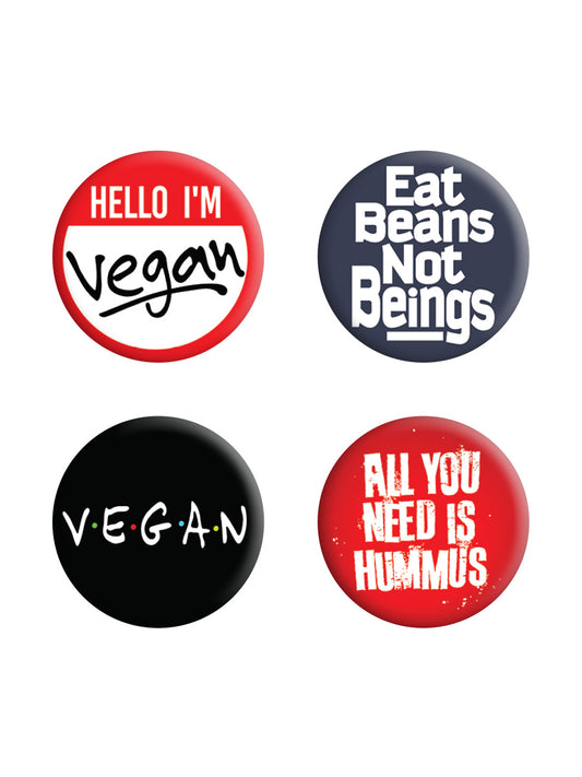 Hello I'm Vegan Badge Pack