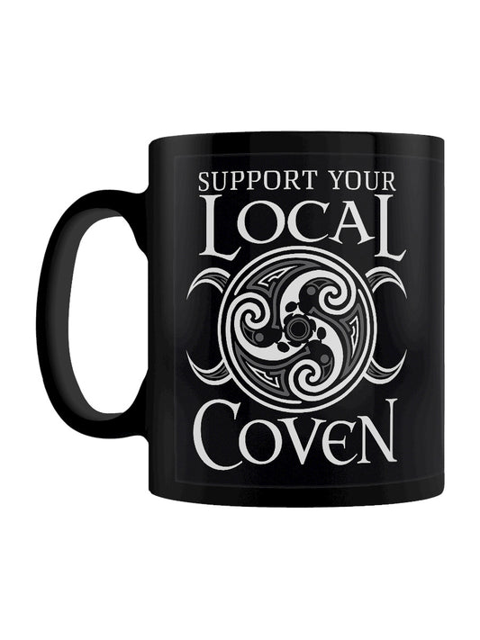 Support Your Local Coven Black Mug