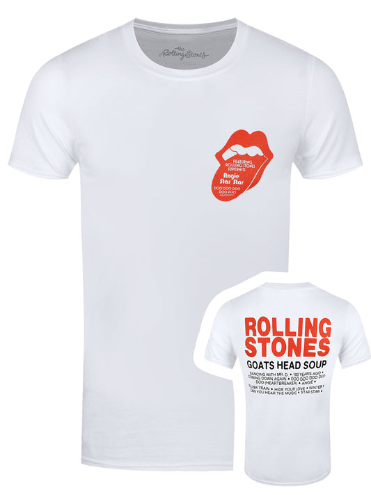 Rolling Stones Goat Head Soup Tracklist Men's White T-Shirt