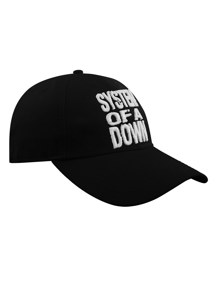 System Of A Down Stacked Logo Black Baseball Cap