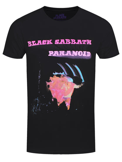Black Sabbath Paranoid Motion Trails Men's Black T-Shirt