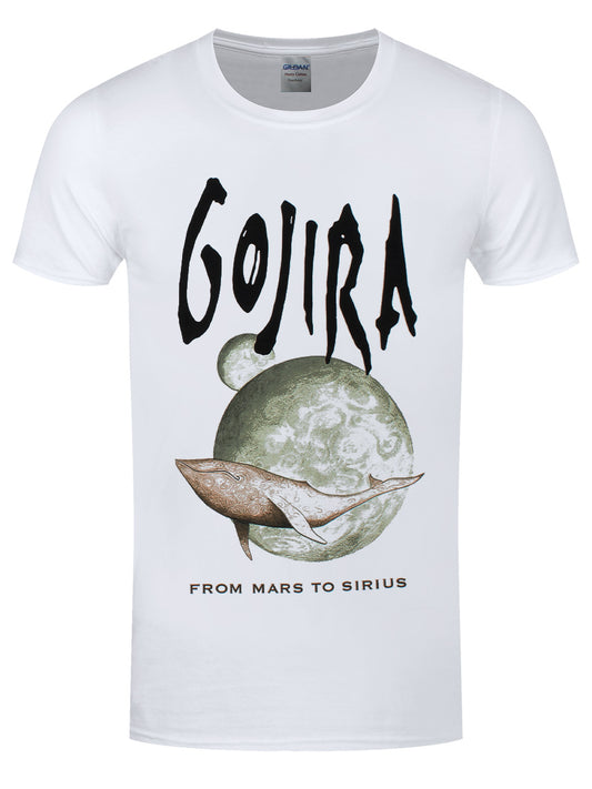 Gojira Whale From Mars Men's White Organic T-Shirt