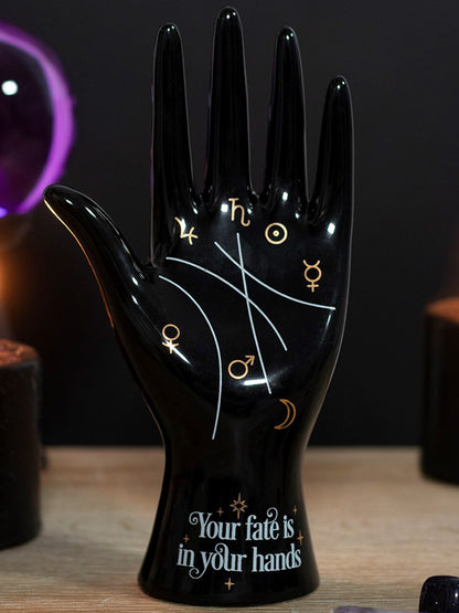 Black Your Fate Is In Your Hands Palmistry Hand