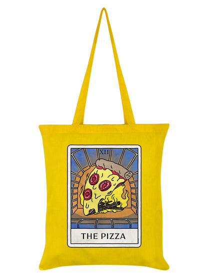 Deadly Tarot Life - The Pizza Yellow Tote Bag