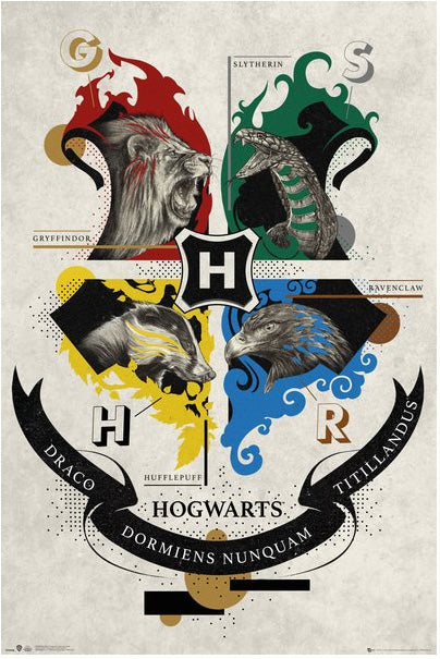 Harry Potter Animal Crest Maxi Poster