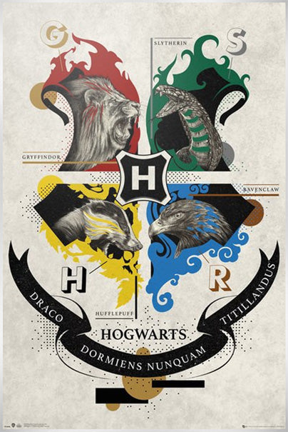 Harry Potter Animal Crest Maxi Poster