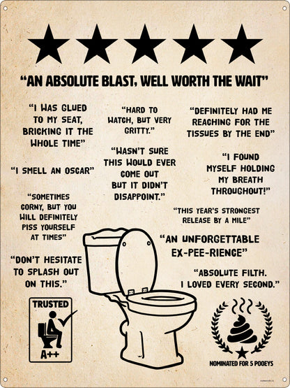 Toilet Humour Tin Sign