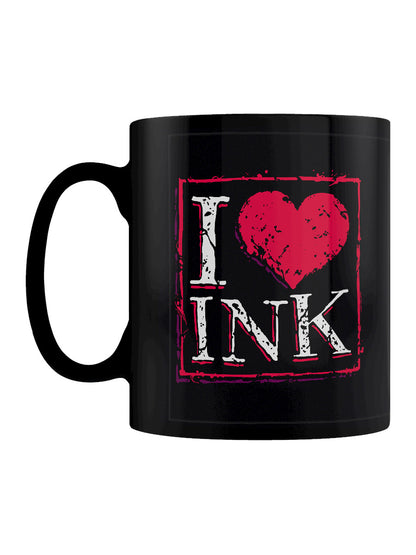 I Love Ink Black Tattoo Mug