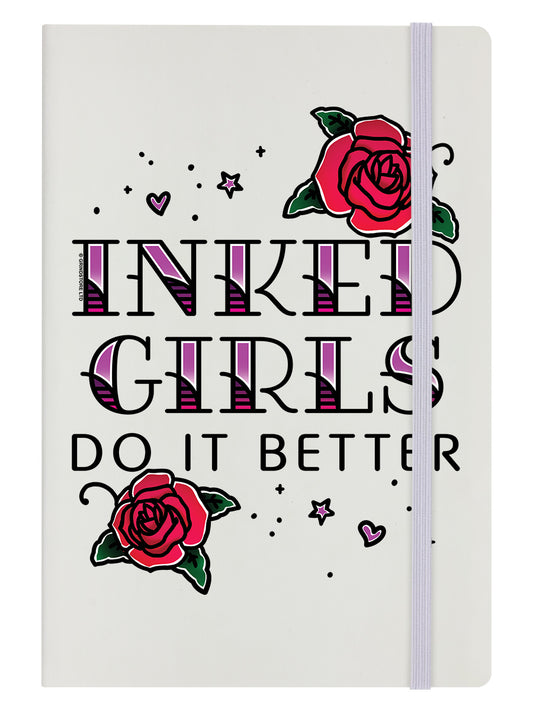 Inked Girls Do It Better Cream A5 Hard Cover Notebook