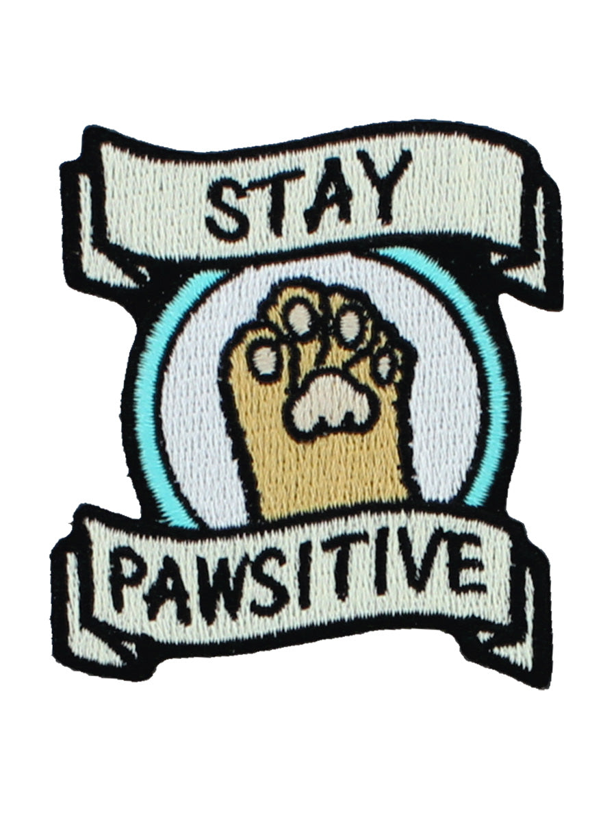 Stay Pawsitive Iron On Patch