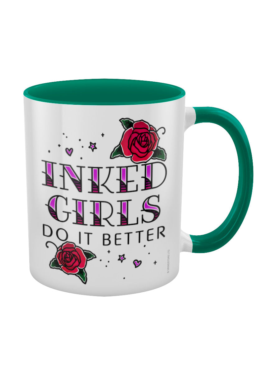 Inked Girls Do It Better Green Inner 2-Tone Mug