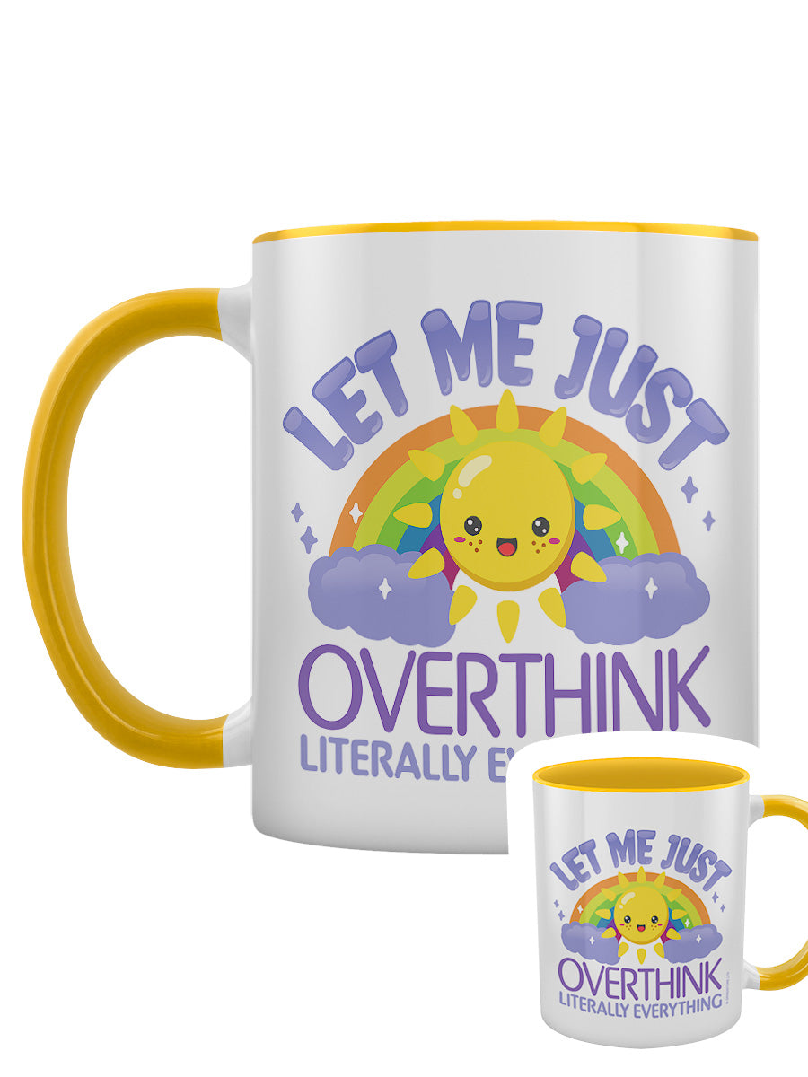 Let Me Just Overthink Literally Everything Yellow Inner 2-Tone Mug
