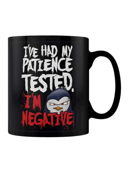 Psycho Penguin Patience Black Mug