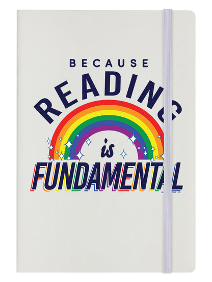 Because Reading Is Fundamental Cream A5 Hard Cover Notebook