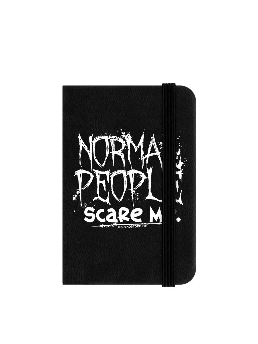Normal People Scare Me Mini Black Notebook