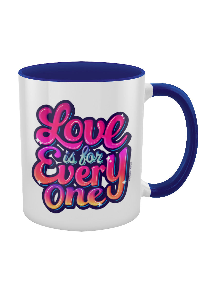 Love Is For Everyone Blue Inner 2-Tone Mug