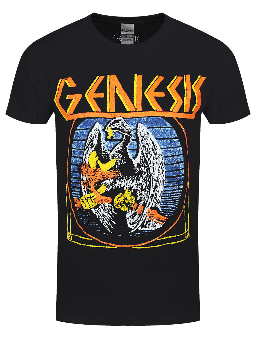 Genesis Distressed Eagle Men's Black T-Shirt